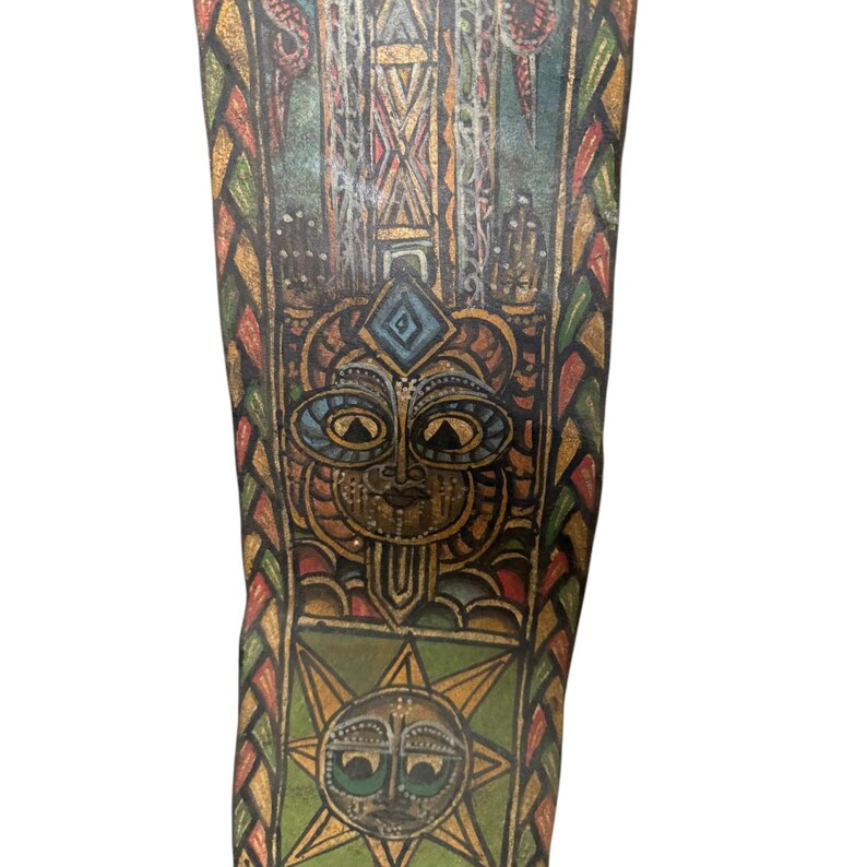 Antique Ethiopian Leather Prayer Scroll: 18th C. African Wall Hanging ...