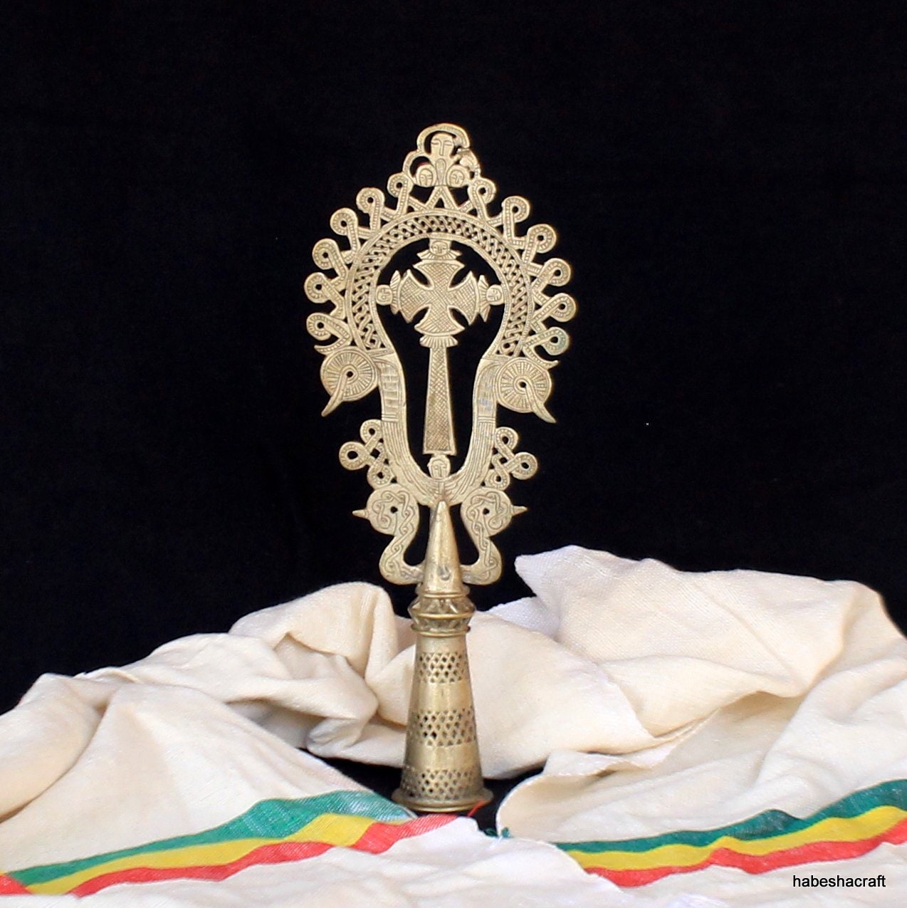 Ethiopian Lalibela Cross. Processional Cross. Unique home Etsy