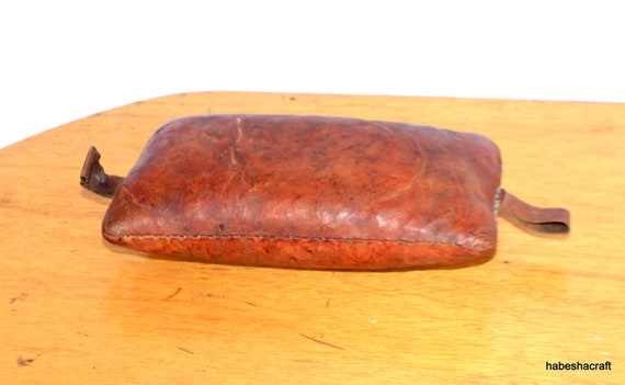 Oreiller D'appuie-tête Africain Ethnique - Bois Tribal Gurage D'Éthiopie - Pièce Originale Artisanale