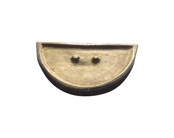 Old Tribal jewelry, Body jewellery. Old African Ethiopian Mursi Tribe Wooden lip plate, a lip plug or lip disc .