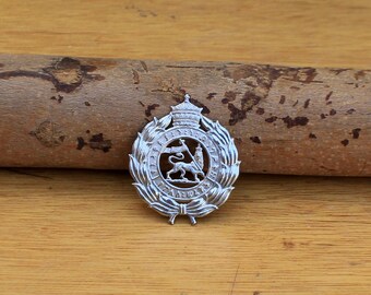 Haile Selassie. Ethiopian historical King Haile Selassie Imperial Police force cap badge, Paches