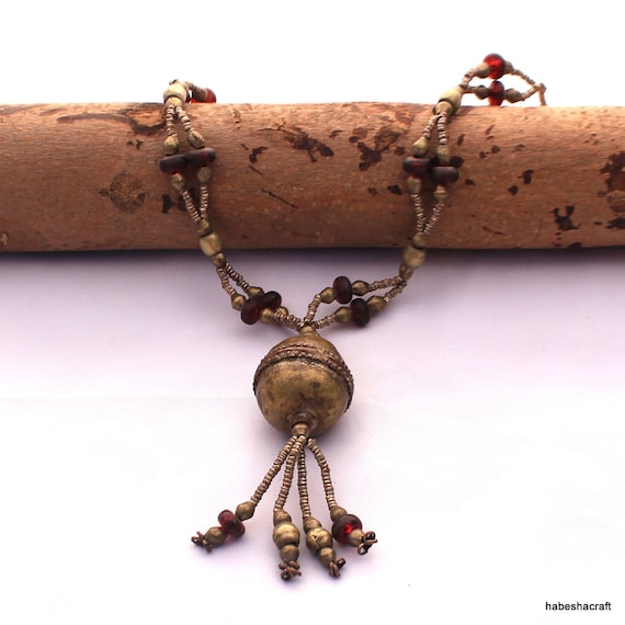 Buy Antique African Ethiopia Necklace. Ethnic Jewelry tribal