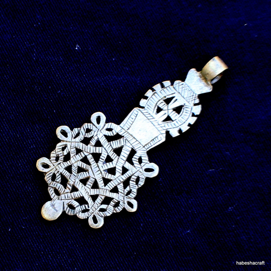 Ethiopian Christian Necklace. Large Neck Pendant. Ethiopian Etsy