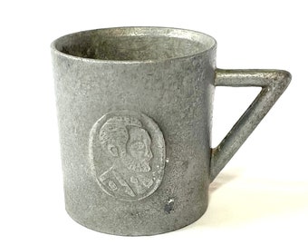 Vintage Lion of Judah Chalice – 19th Century Ethiopian Art Cup – Haile Selassie Rasta Collectible – African Decor – Rastafari Gift