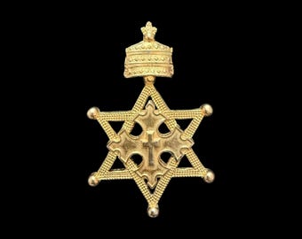 Antique Ethiopian Order of Solomon's Seal Commander Badge