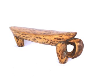 African Turkana Tribe Wood Head Rest, Vintage, Antique, Wood