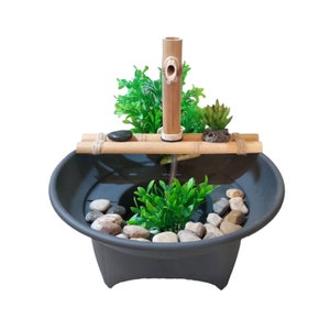 Bamboo Water Feature Kit 12"/30cm, Single Spout V