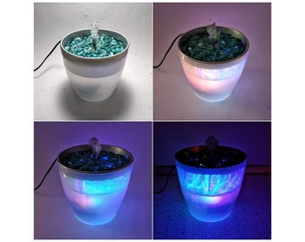 Water Feature Indoor Tabletop C semi transparent LED lights Aurora