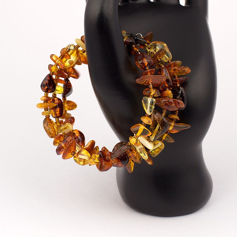 Wholesale Natural Baltic Amber Stretch Bracelet Lot 10