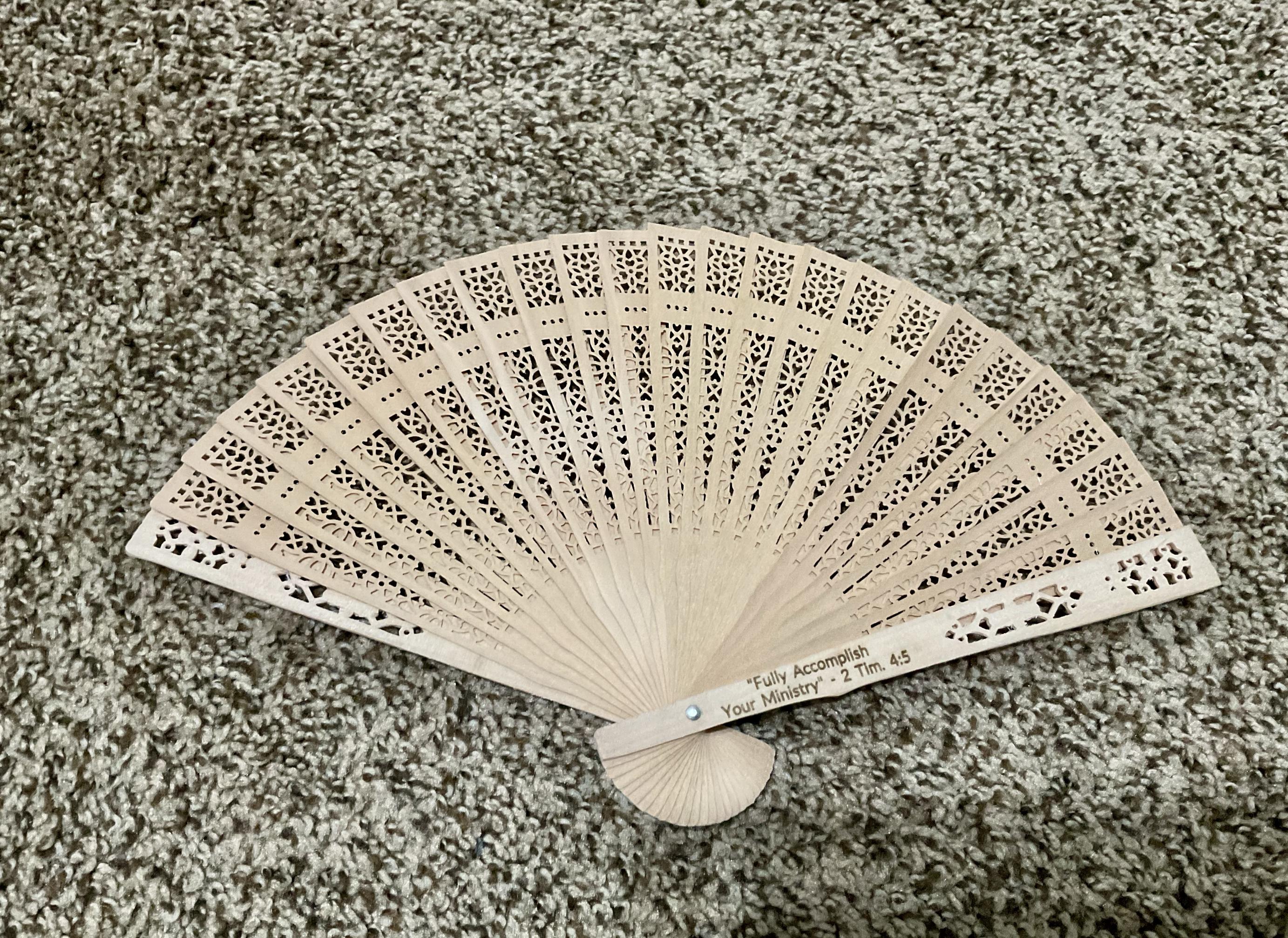 JW Gift Wooden Hand Fan