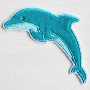 Dolphin Patch made of Fabric XXL