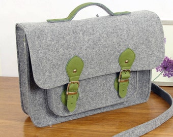 Macbook bag Laptop Satchel Messenger bag 15-inch  New Macbook PRO   Macbook Pro 15 in case Book Bag High School Gift