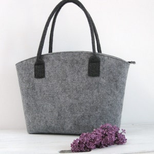 Vrouwen vilten handtas, vilten tas voor vrouwen, Vilten Tas Tote Schoudertas Boodschappentas Handtas Opbergtas Fashion Design Cadeau voor vrouwen