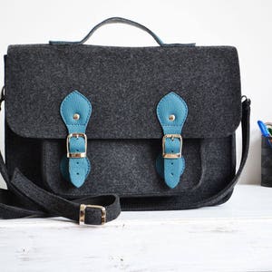LAPTOP BAG 15-inch laptop bag, messenger bag, 15-inch MacBook case, crossbody bag, Felt bag, office bag, satchel, Macbook Pro 15 in case