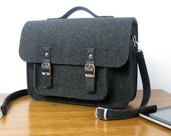 LAPTOP BAG Mens Messenger Bag  Mens Felt bag  satchel bag   Messenger bag for men  MacBook Pro 15inch  Asus HP Lenovo  15-inch laptop bag