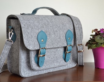 Women Messenger Bag, Felt Messenger Bag, Messenger Bag17-inch ,crossbody bag, office bag, felt satchel,HP 17 inch case