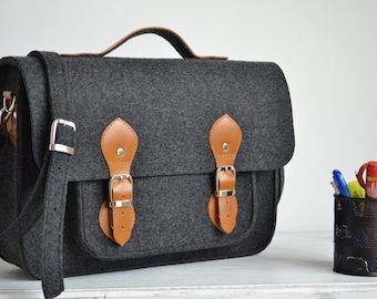 Messenger Bag, MacBook Pro Bag, Felt Laptop Bag, 15-inch Laptop