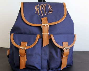 Monogram backpack, personalized backpack, backpack college, weekender backpack, youth backpack, tourist backpack, backpack kids, bookbag