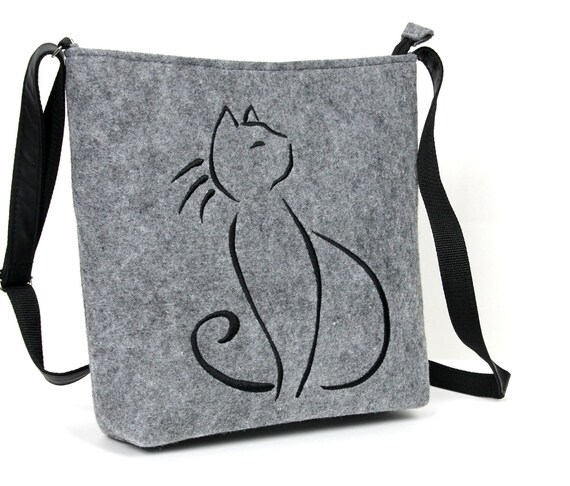 felt shoulder bag