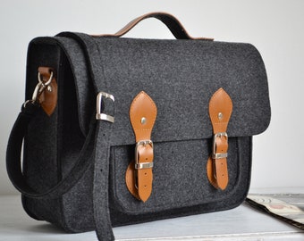 Messenger Tasche, Macbook Pro Tasche, Filz Laptoptasche, 15 Zoll Laptoptasche, Filz Handtasche, Laptoptasche für Damen und Herren, Macbook Pro 15 Hülle