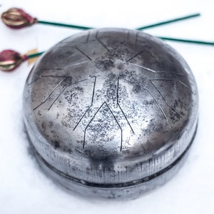 Handmade Steel Tongue Drum: 10-Tone Percussion Dream Drum