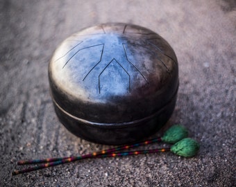 Handmade Steel Tongue Drum: Akebono Scale, Percussion Instrument