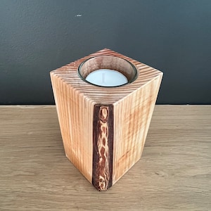 Holz Teelichthalter