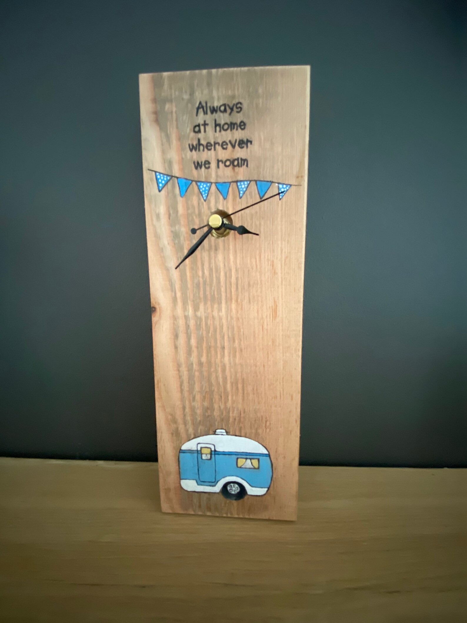 Caravan camping clock handmadewooden wall clock boxed Etsy