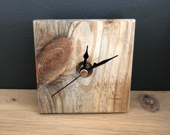 Small plain wooden clock