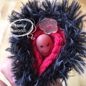 Crochet Cervical dilation Tool. Vagina. Vulva. Birth teaching aid. Midwife. Doula. Gynaecology image 2