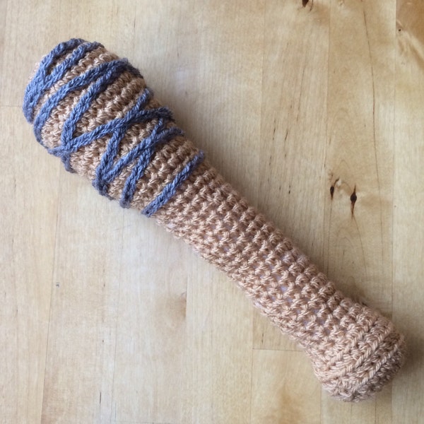 The Walking Dead baby rattle. Lucille rattle. Baseball Bat Baby Rattle. Photo prop. Steve Harrington