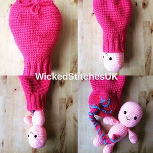 Uterus, Placenta, Baby and Umbilical Cord Crochet Pattern. Teaching aid. image 2