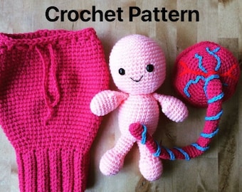 Buy Uterus, Placenta, Baby and Umbilical Cord Crochet Pattern