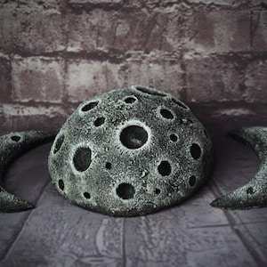 Gothic Home decor Moon Phase Wall Whimsigoth Decor Application on furniture Lunar cycle Moon with Craters Wall Hanging Outdoor Decor image 5