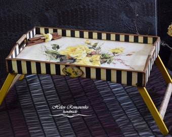 Yellow Coffee Table Tray - Etsy