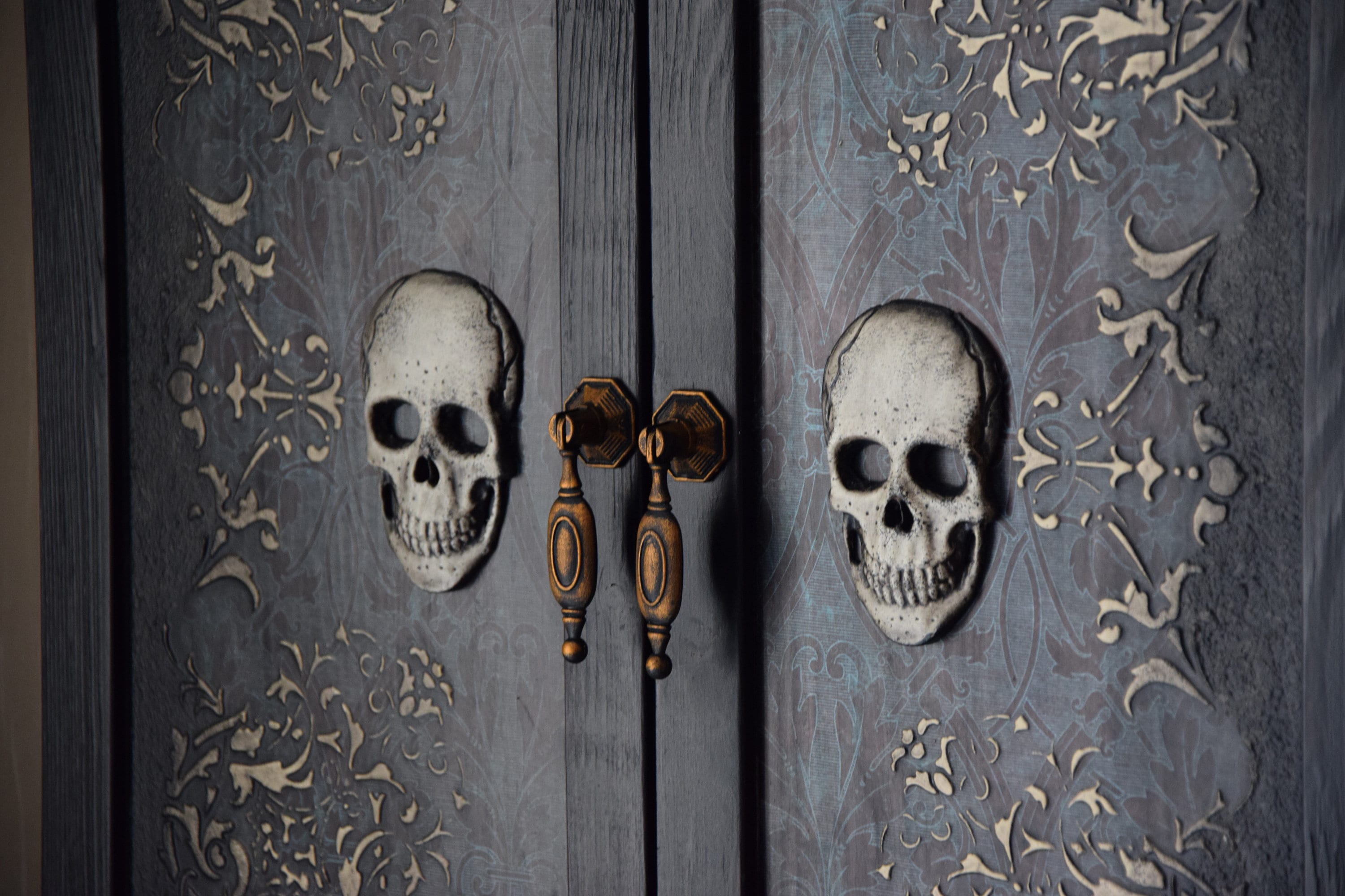 Skull furniture Wall with doors Gothic decoration Etsy 日本
