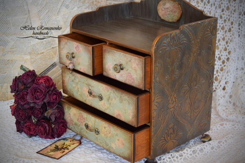Apothecary Cabinet Personalized Mini Chest Of Drawers Image 0