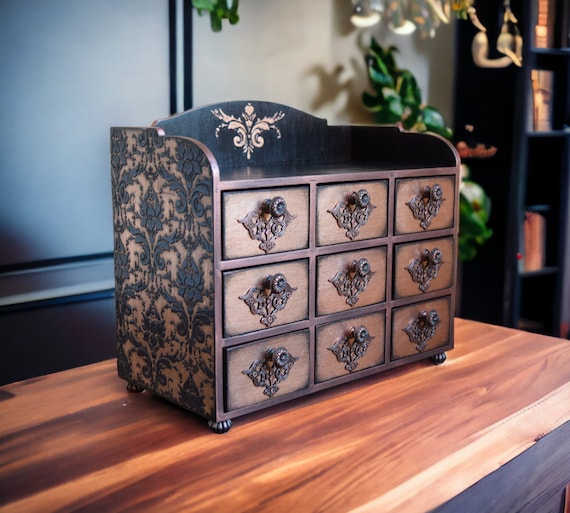 Mini apothecary drawers deals