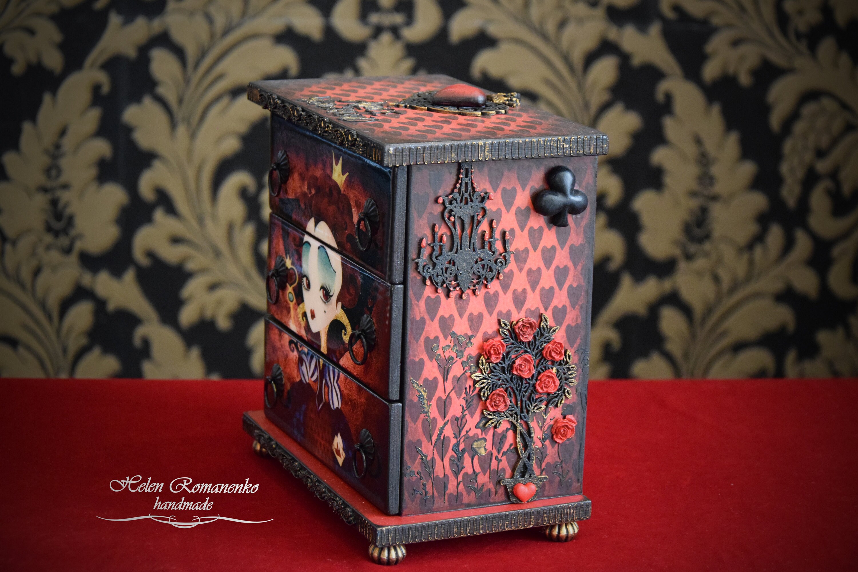 Alice im Wunderland Möbel rote Königin Alice Wahnsinn rückkehr | Etsy