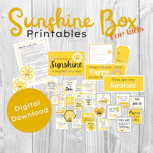 Sunshine box for kids printables