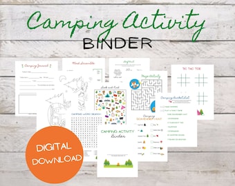 Camping Activity Binder