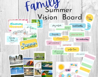 Family Summer Vision Board Printables