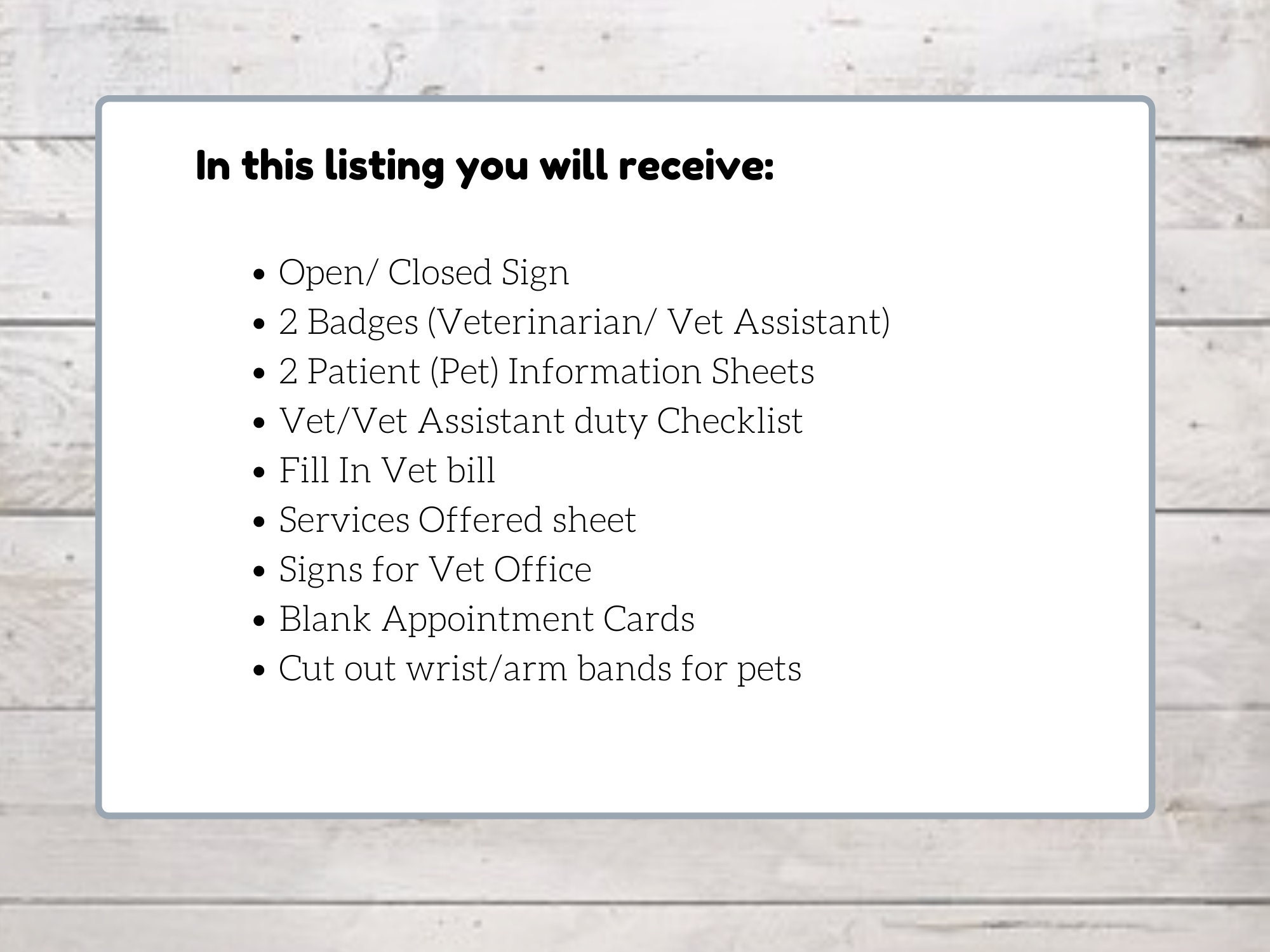 Veterinarian Pretend Play | Etsy