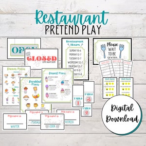Restaurant Pretend Play