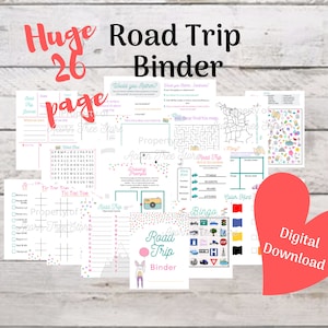 Road Trip Binder Printables