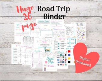Road Trip Binder Printables