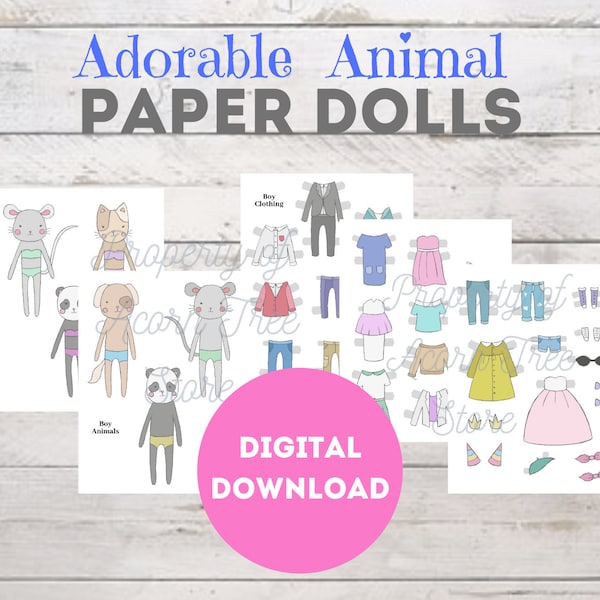 Printable Paper Doll - Etsy