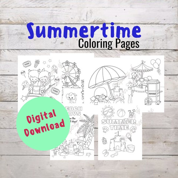 Printable Summer Coloring Pages