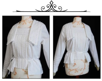 Digital Download Armistice Blouse,  Edwardian Shirt, Historical Shirt Pattern, Edwardian Pattern Period Costume Pattern, Roaring 20s dress