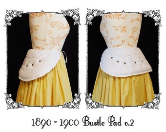 Victorian Bustle Pad v.2 Sewing Patterns, Victorian Petticoat Sewing Patterns, Victorian Underwear, Historical Patterns, Edwardian Underwear